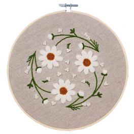 FLAT CX0064 Flat stitch kit - White daisies