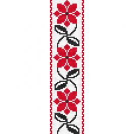 W 10708 Cross stitch pattern PDF - Bookmark - Ukrainian cross stitch II