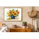 Zn 4711 Cross Stitch -kudoksisarja - Pastelli Sunflowers