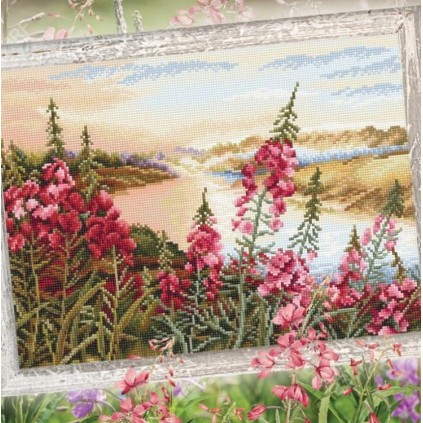 ZTM 881 Kit Cross Stitch - onde a lenha floresce