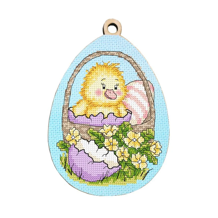 Cross stitch pattern for smartphone - Egg with a duckling