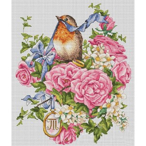 Mer K -28 Cross Stitch Kit - Wedding Ring for ham