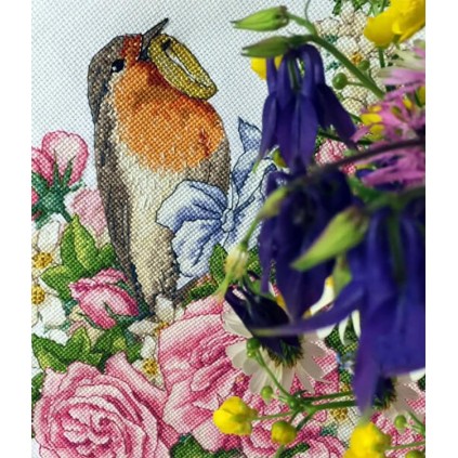 Mer K -28 Cross Stitch Kit - vihkisormus hänelle