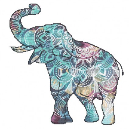 En 10712 Tapestry Aida - Indian Elephant of Happiness