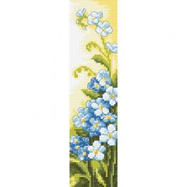 GU 10711 Printed cross stitch pattern - Bookmark - Forget-me-nots