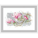 GC 10495 Printed cross stitch pattern - Magnolia as the queen of spring