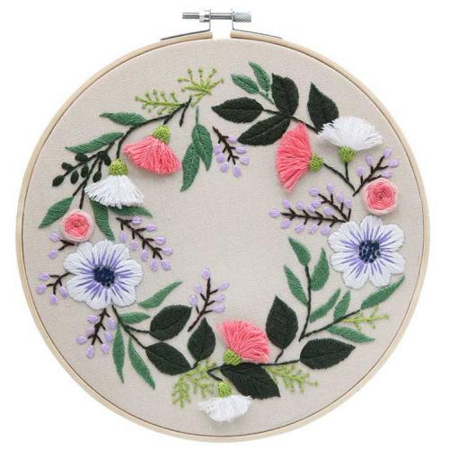 FLAT 7330 Flat stitch kit - Flower wreath