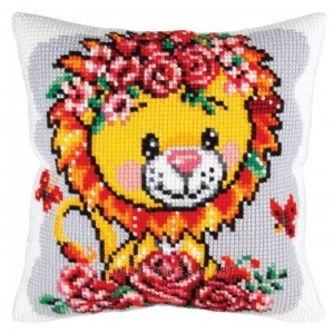 Cross stitch tapestry kit - Cushion - Best buddies - Coricamo