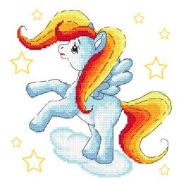 S 10504 Cross stitch pattern for smartphone - Fabulous pony