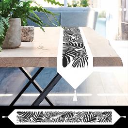 W 10716 Cross stitch pattern PDF - Table runner sash with leaves