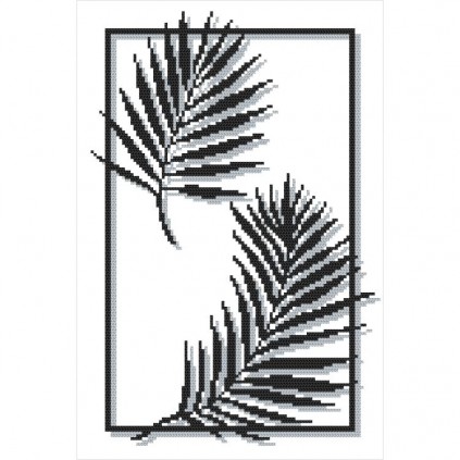 Z 10372 Kit Cross Stitch - Folhas de Chamedora
