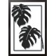 Z 10371 Kit de ponto cruz - folhas de monstera