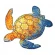 Cross stitch pattern for smartphone - Sun-painted turtle