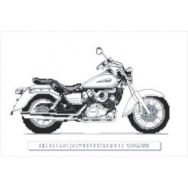S 10376 Cross stitch pattern for smartphone - Iconic motocycle III