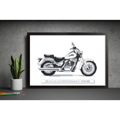 ZS 10375 Cross Stitch Kit - Iconic MotoCycle II