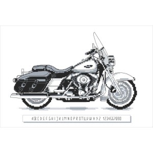 ZS 10374 Cross Stitch Kit - ikoninen MotoCycle I