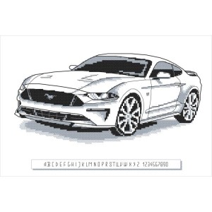 S 10369 Cross stitch pattern for smartphone - Sports car II