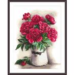 K 10377 Tapestry canvas - Captivating peonies