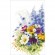 Cross stitch pattern for smartphone - Bouquet with delphiniums