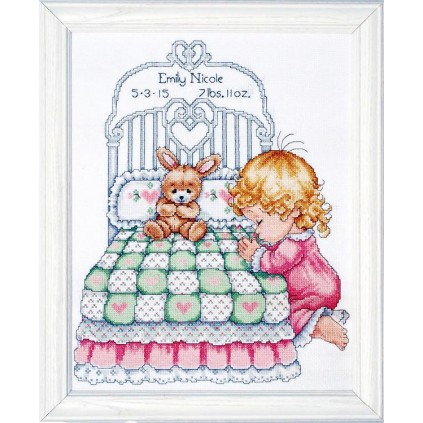 DW T21709 Cross Stitch Kit - Bedtime Prayer Girl