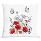 Zu 10509-01 Cross Stitch Kit - Kissen mit lila Mohnblumen