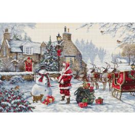 LS BU5011 Cross stitch kit - Santa's cottage