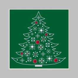 S 10392 Cross stitch pattern for smartphone - Postcard - Christmas tree