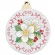 Cross stitch pattern for smartphone - Christmas ball with flowers