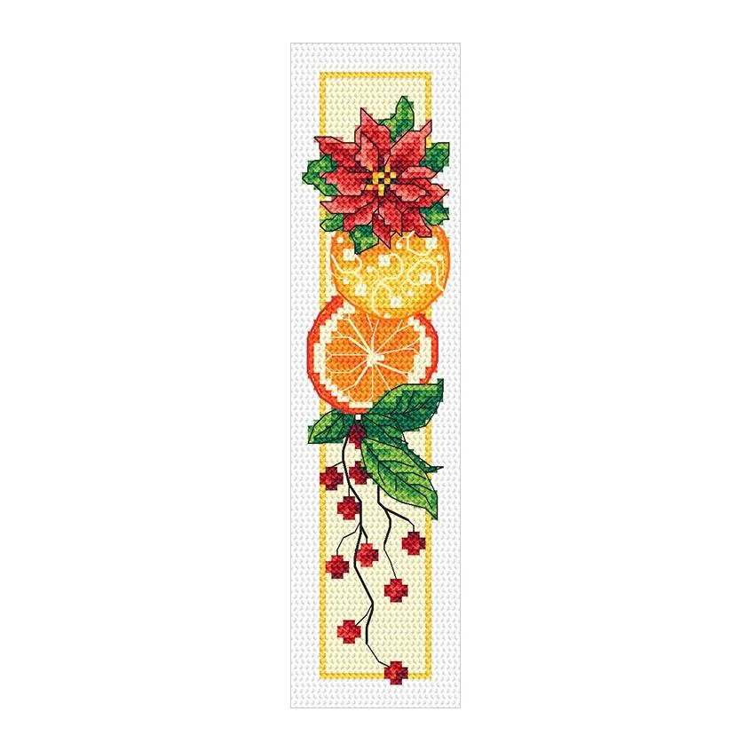 Cross stitch pattern for a phone - Christmas bookmark