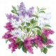 Rio 2030 Cross Stitch Kit With Yarn - Lilac Blossoms