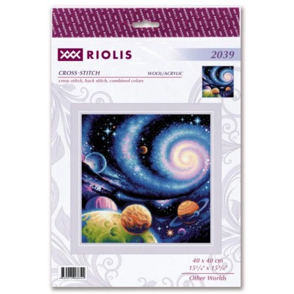 Rio 2039 Cross Stitch Kit med garn - andra världar