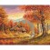 Printed cross stitch pattern - Autumn landscape