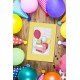 GU 10806 Padrão de ponto cruz impresso - cartão de aniversário - seu aniversário de 1 aniversário