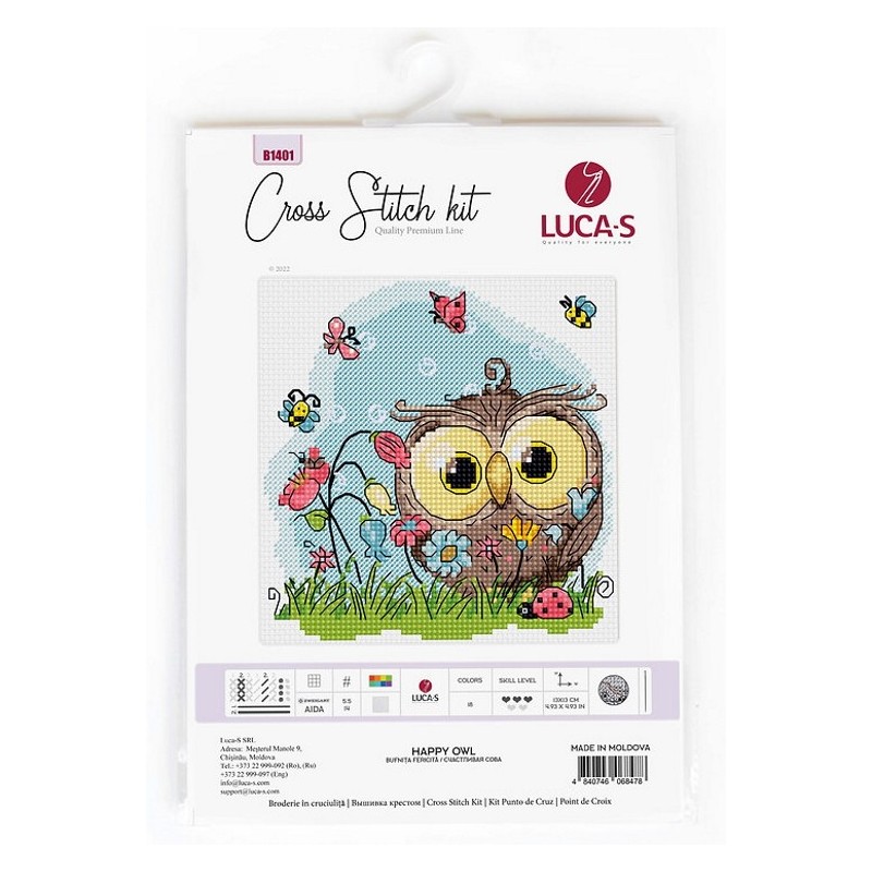 Cross Stitch Kit Kids Luca-s, Cross Stitch Kits for Beginners 