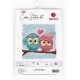 LS B1400 Cross stitch kit - Two cute owls