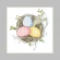 Cross stitch pattern for smartphone - Easter card - Eggs in the nest