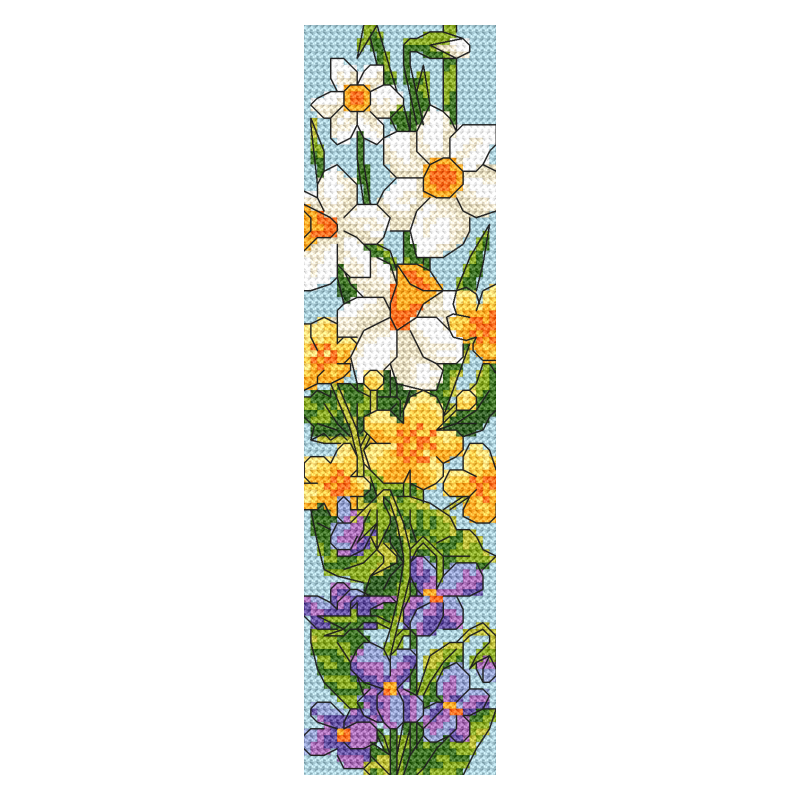 Colorflage Cross Stitch Bookmark Kit