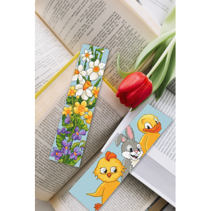 Bookmark Lilac Flowers. Cross stitch kit. Le Bonheur des Dames 4587