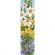 Cross stitch pattern for smartphone - Bookmark with spring flowers