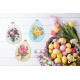 Z 10810 Cross stitch kit - Egg with pansies