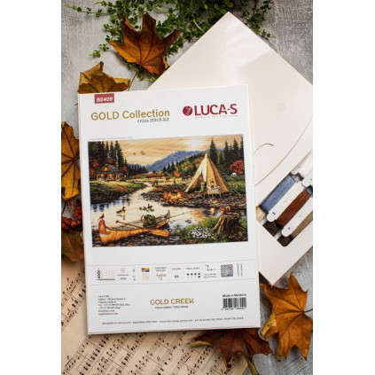 LS B2409 Cross Stitch Kit - Gold Creek