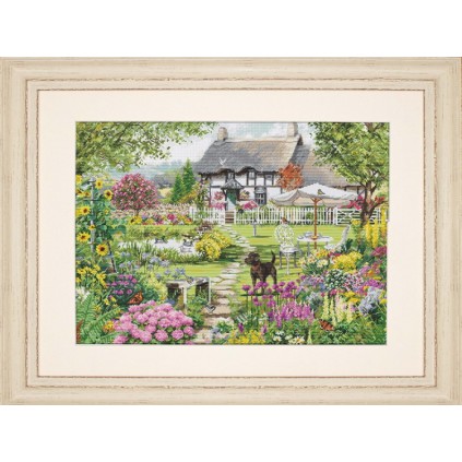 LS B2412 Cross stitch kit - Cottage garden