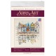 AH-137 Cross stitch kit - Colorful town I