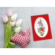 S 10750 Cross Stitch -kuvio älypuhelimelle - kortti pupulla