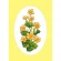 Cross stitch pattern for smartphone - Card with marigolds