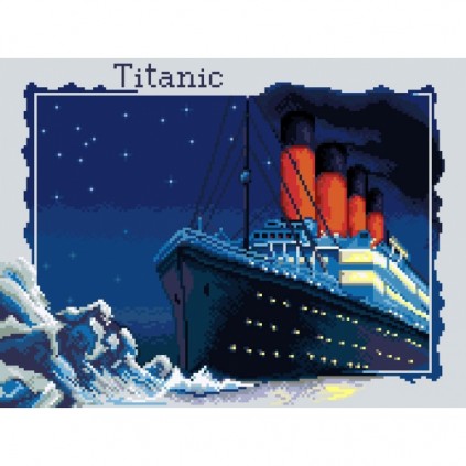 GC 7099 Cross Stitch Mönster på papper - Titanic