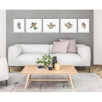 LS B1195 Kit Cross Stitch - The Blue Tit