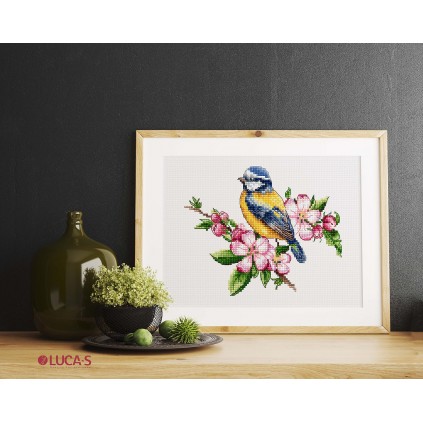 LS B1195 Kit Cross Stitch - The Blue Tit