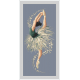GC 10528 Padrão de ponto cruzado no papel - Dancer de balé sensual