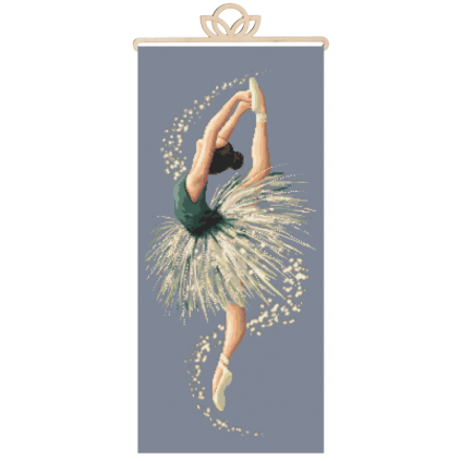 GC 10528 Padrão de ponto cruzado no papel - Dancer de balé sensual